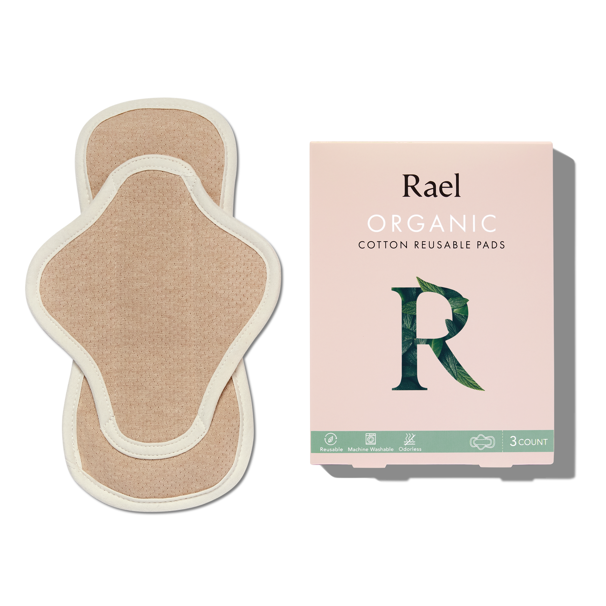 Organic Cotton Reusable Menstrual Pads - 3 Count - Original Collection YX