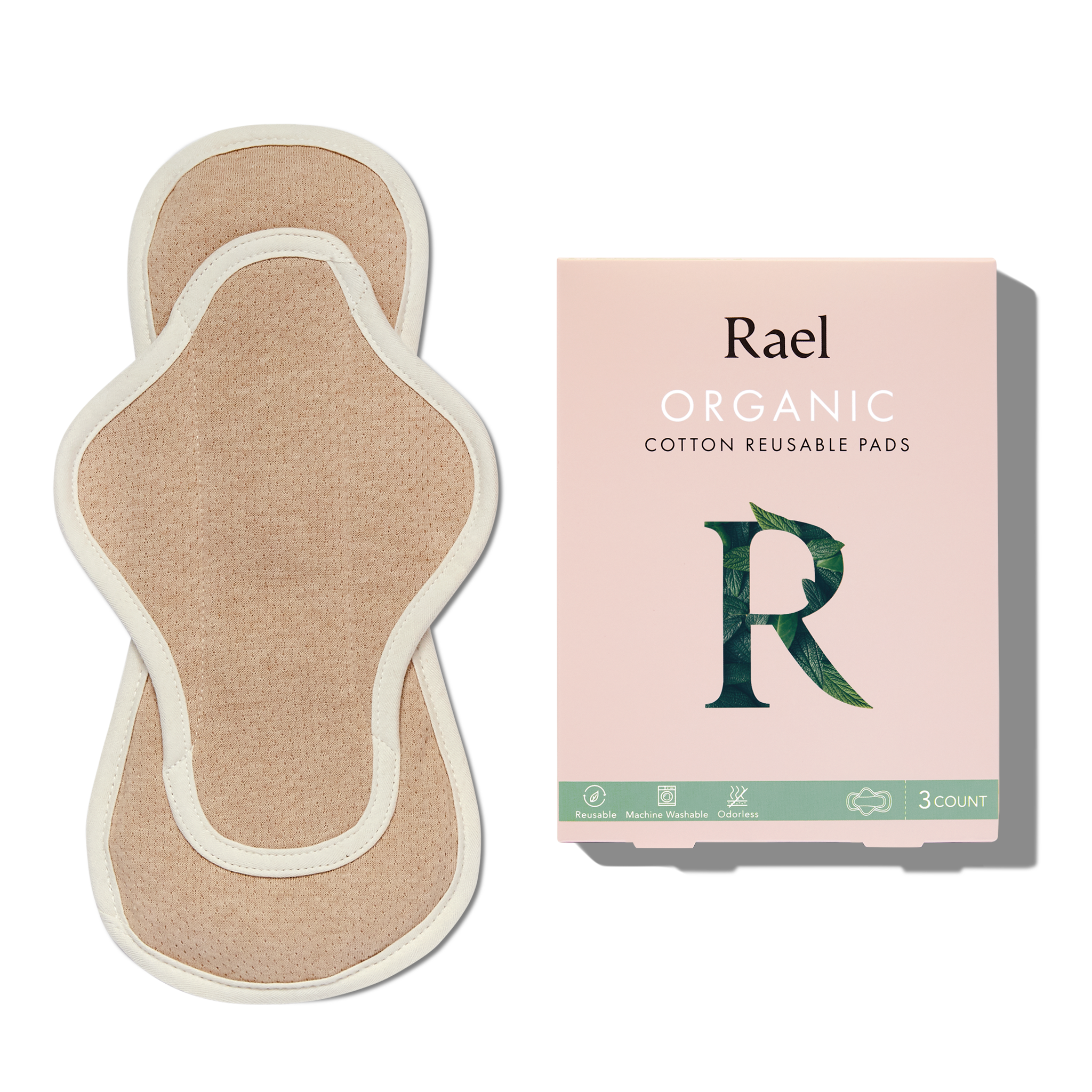 Organic Cotton Reusable Menstrual Pads - 3 Count - Original Collection YX