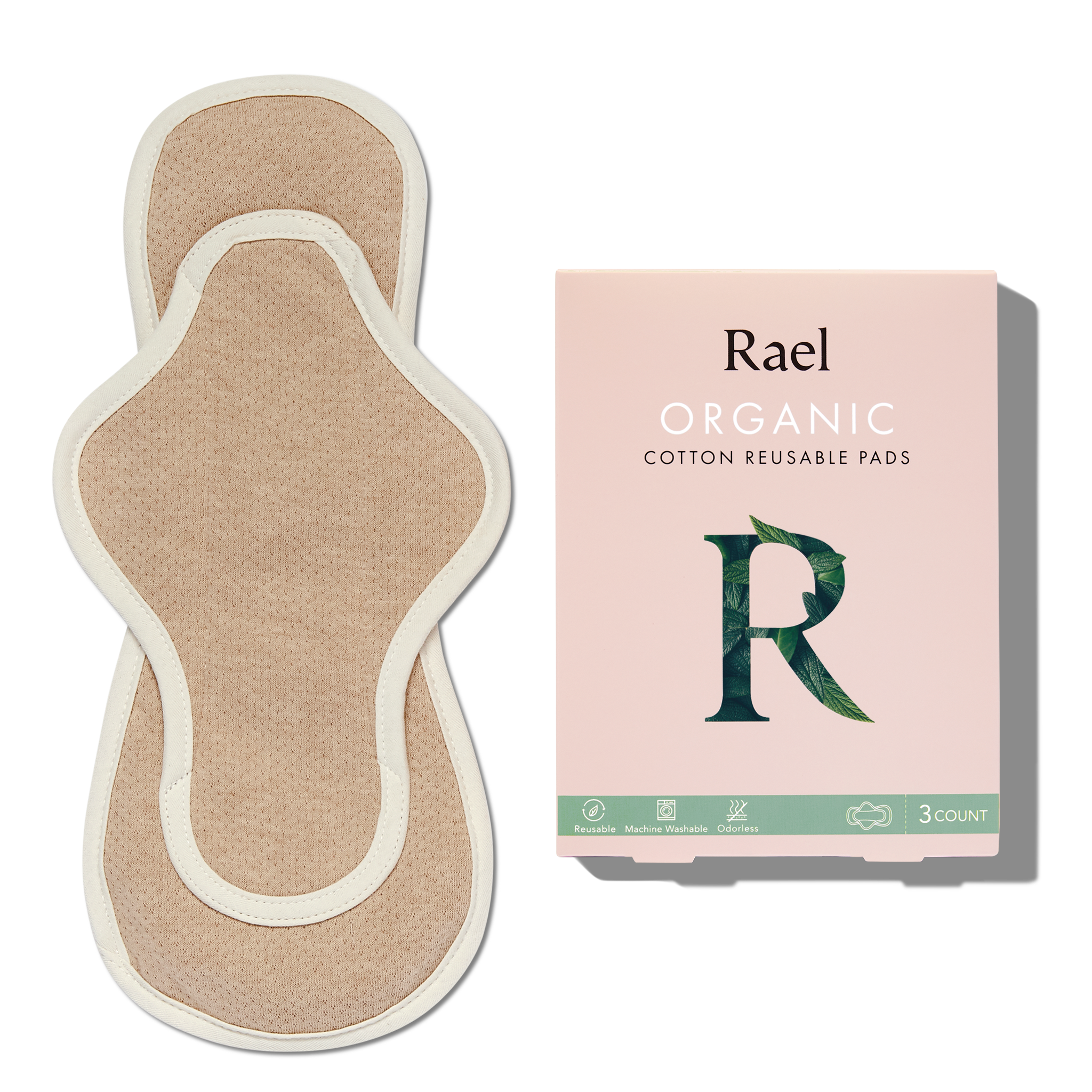 Organic Cotton Reusable Menstrual Pads - 3 Count - Original Collection YX