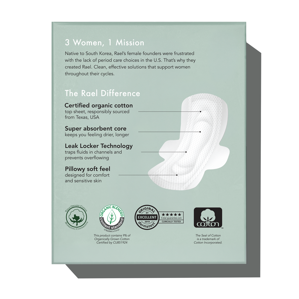 Petite Organic Cotton Cover Pads With Wings - Original Collection vM