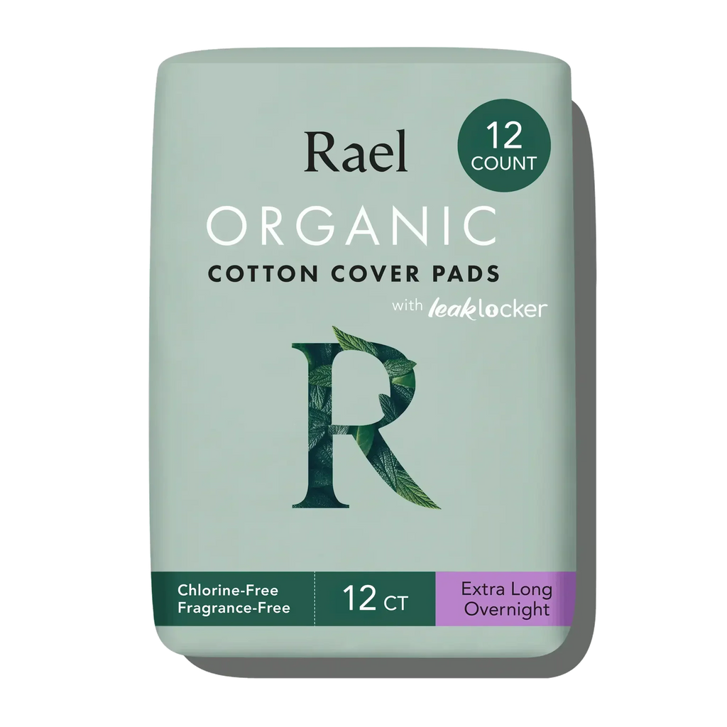 Extra Long Overnight Organic Cotton Cover Pads With Wings - Original Collection xy