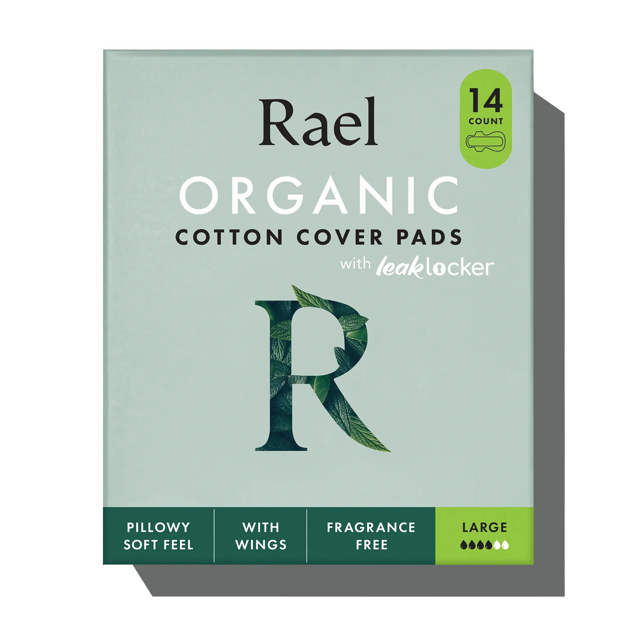 Large Organic Cotton Cover Pads With Wings - Original Collection b8