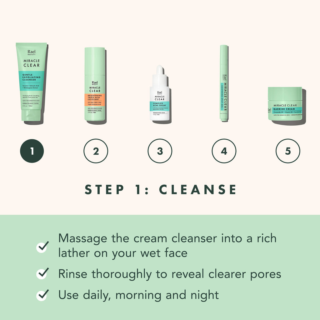 Miracle Clear Gentle Exfoliating Cleanser - Original Collection w7