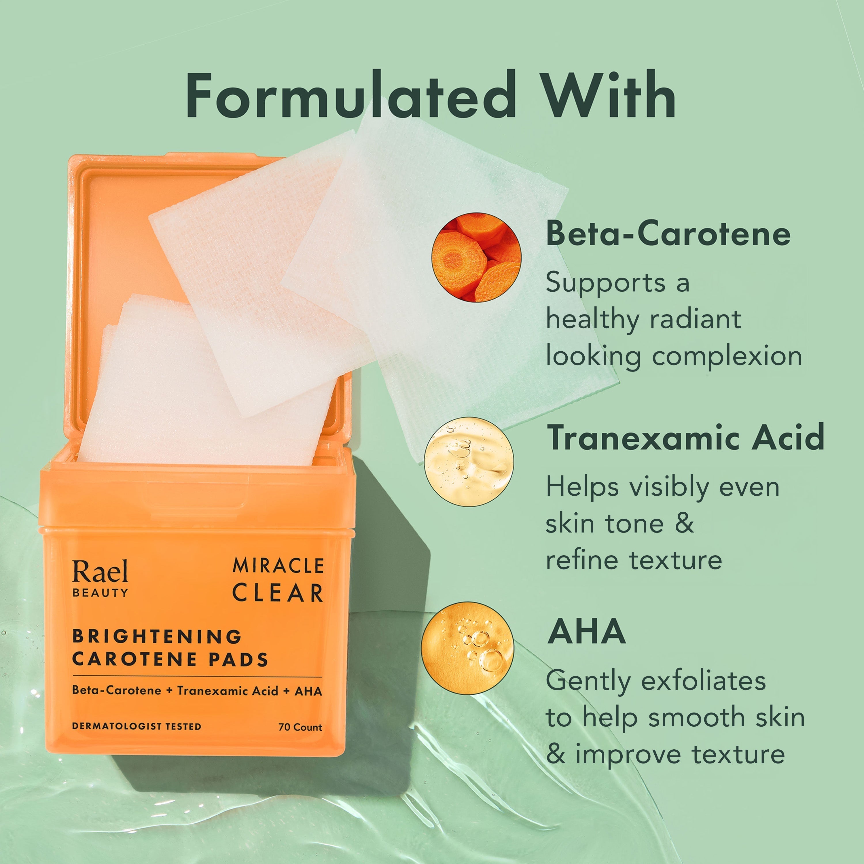 Miracle Clear Brightening Carotene Pads - Original Collection qT