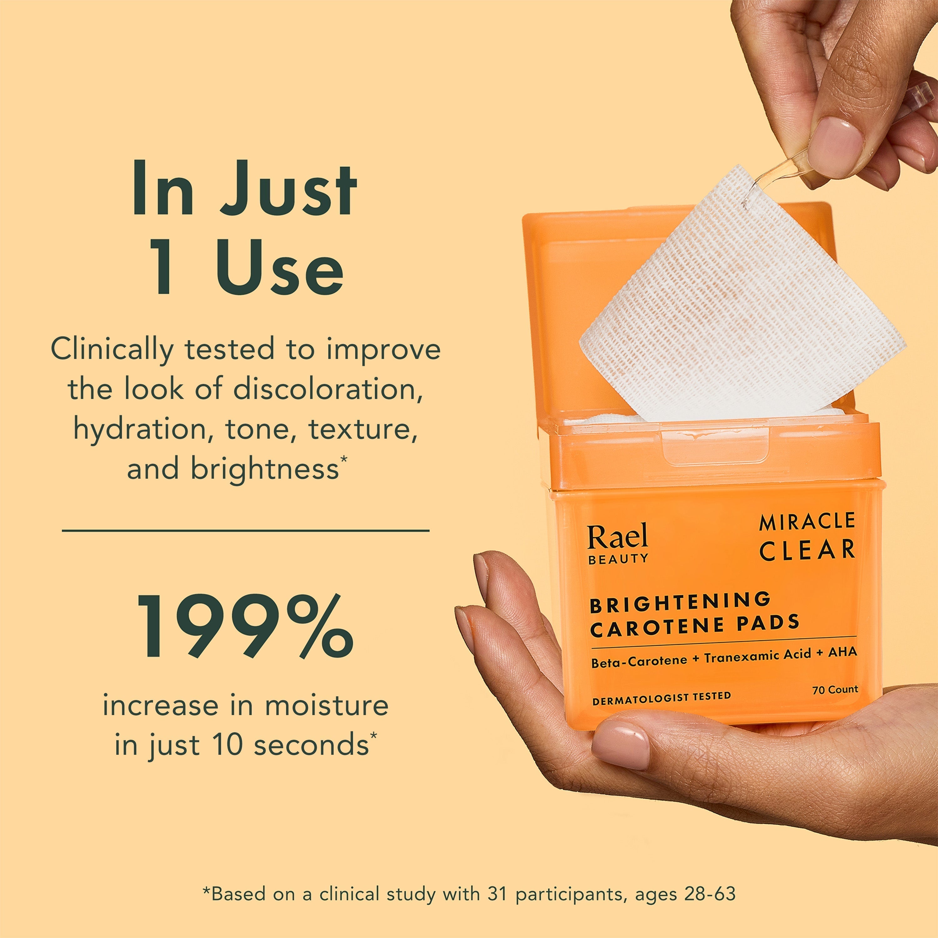 Miracle Clear Brightening Carotene Pads - Original Collection qT