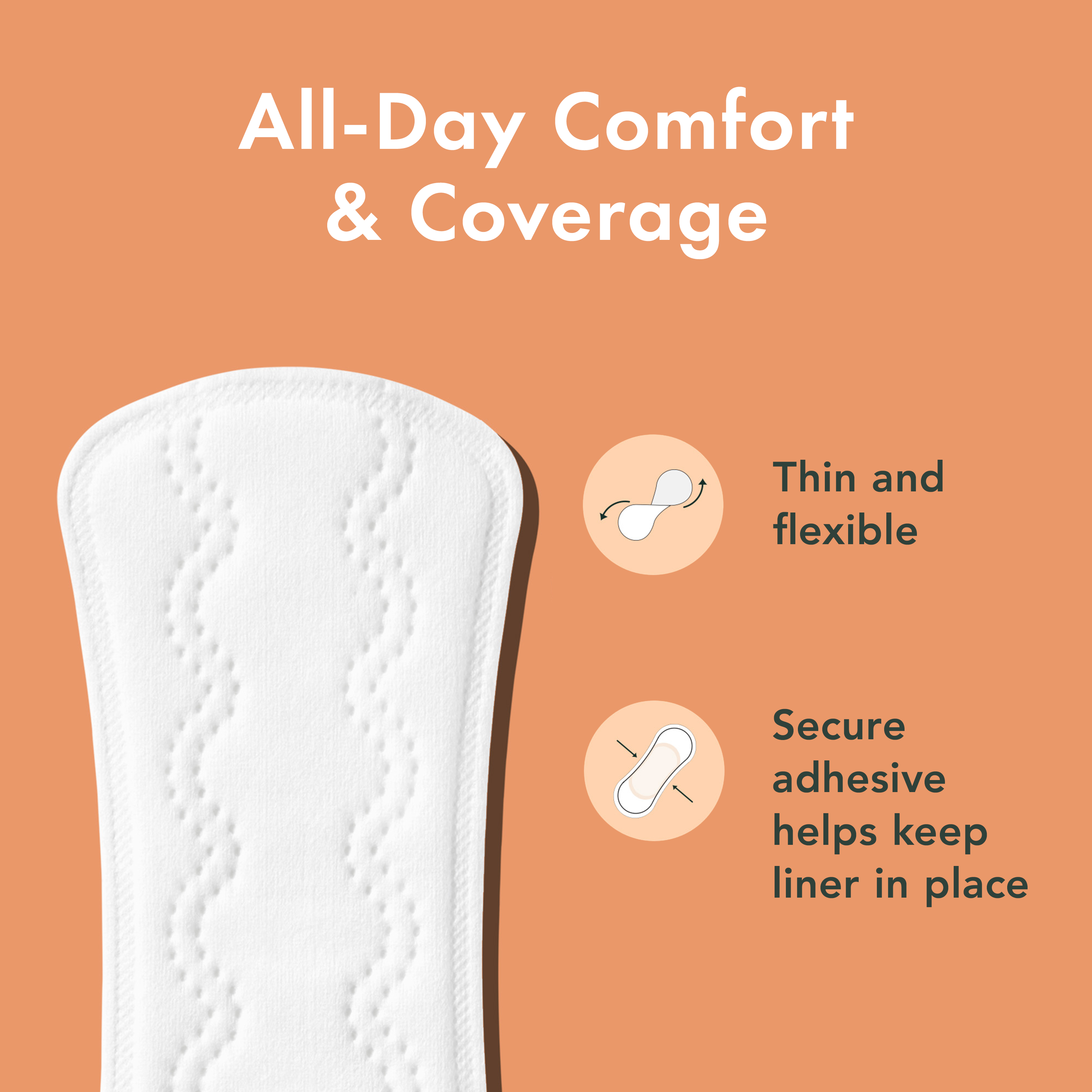 Regular + Long Bundle Unscented Panty Liners Made With Organic Cotton - Original Collection dY