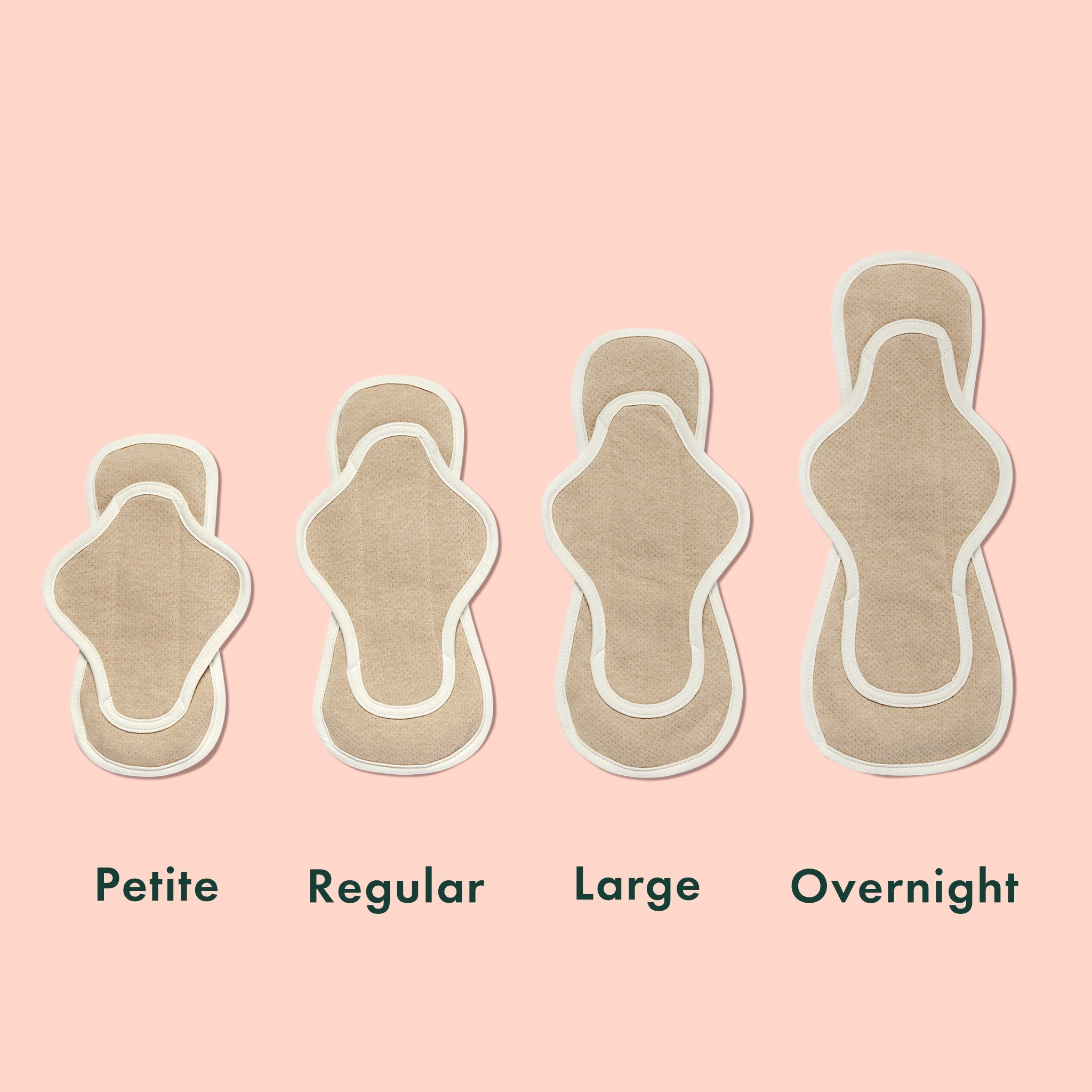 Organic Cotton Reusable Menstrual Pads - 3 Count - Original Collection YX