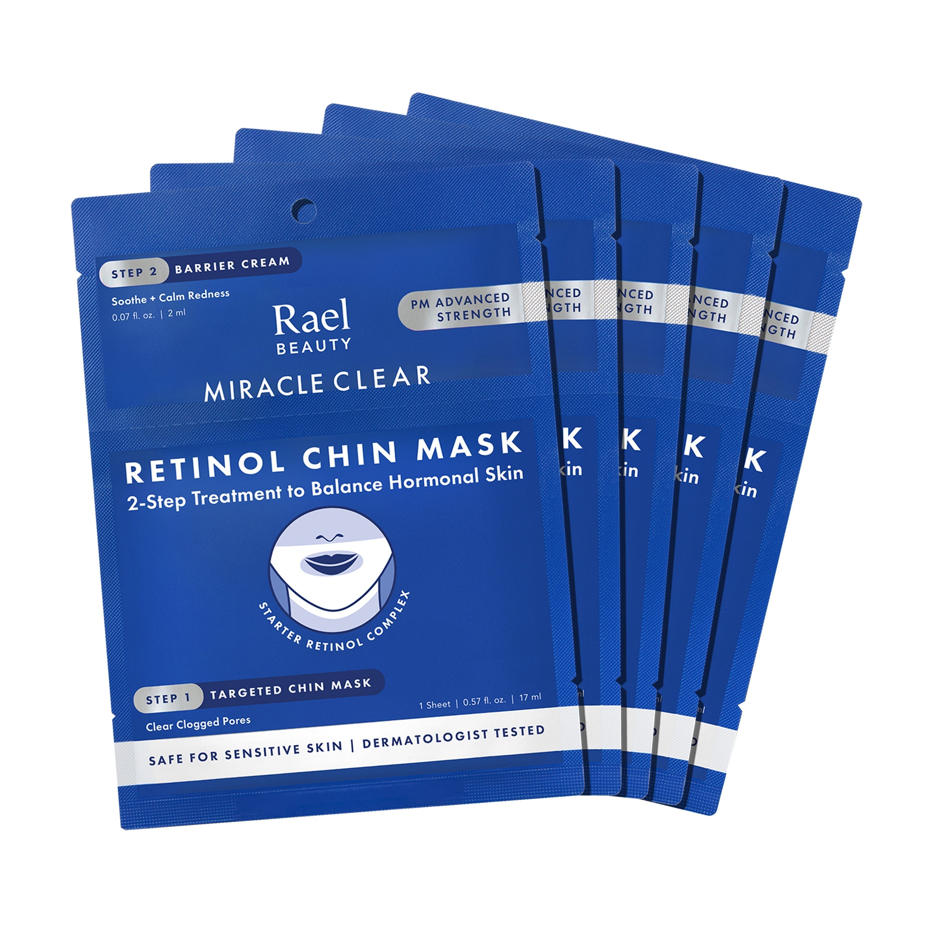 Miracle Clear Retinol Chin Mask 5-Pack Set - Original Collection op