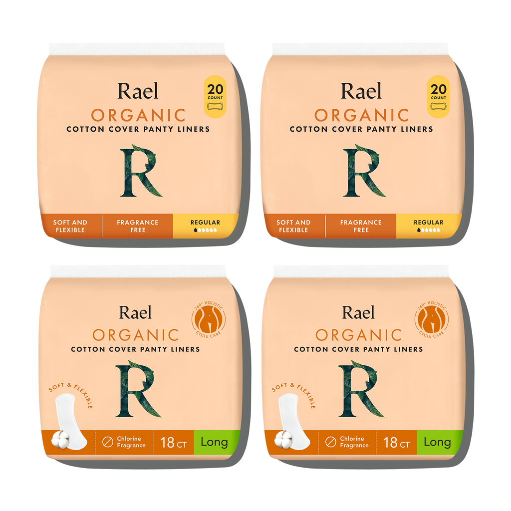 Regular + Long Bundle Unscented Panty Liners Made With Organic Cotton - Original Collection dY
